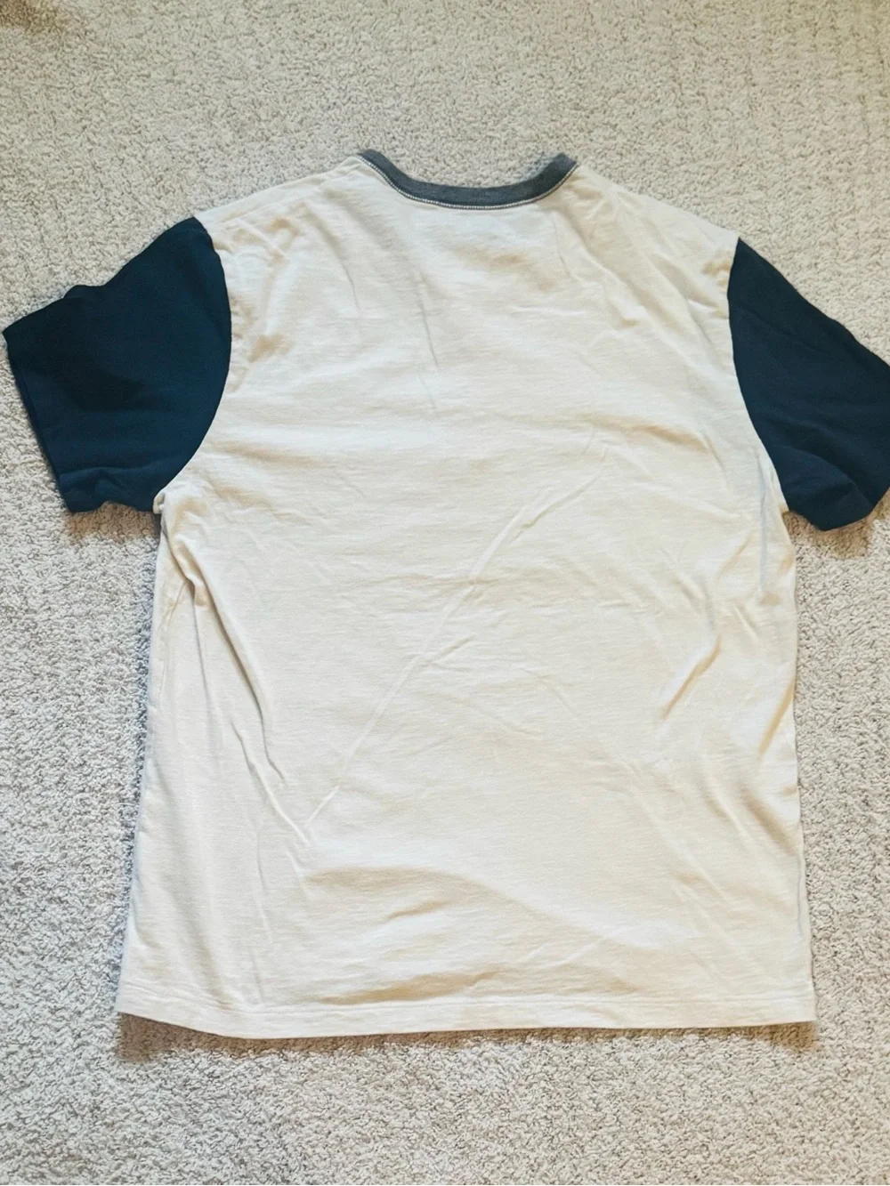 J Crew Garment-dyed slub cotton baseball henley